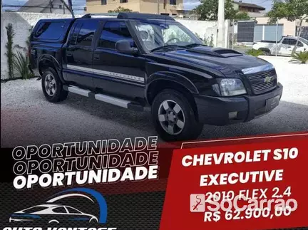 Chevrolet S10 CD EXECUTIVE 4X2 2.4 8V FLEXPOWER na cor Preta em Campo Largo / PR - 6786931