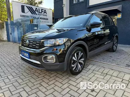 Volkswagen T-CROSS HIGHLINE 250 1.4 TSI AT6 na cor Preta em Curitiba / PR - 6737556
