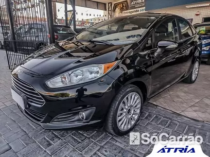 Ford NEW FIESTA SEDAN TITANIUM 1.6 16V 125CV P.SHIFT na cor Preta em Campinas / SP - 6794327