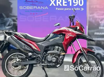 Honda XRE 190 ABS na cor Vermelha em Curitiba / PR - 6815527