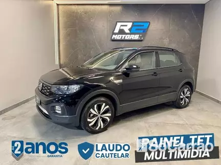 Volkswagen T-CROSS COMFORTLINE 200 1.0 TSI AT6 na cor Preta no Canoas / RS - 6995712