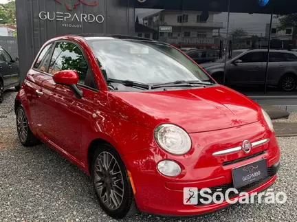 Fiat 500 CULT EVO 1.4 8V na cor Vermelha em Joinville / SC - 6349376