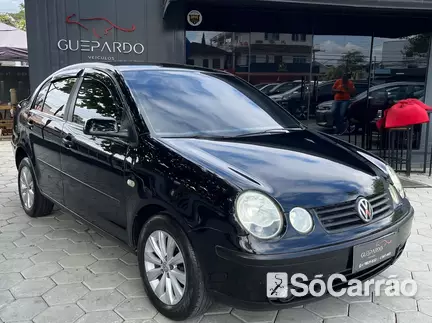 Volkswagen POLO SEDAN 1.6 MI 8V na cor Preta em Joinville / SC - 6793421