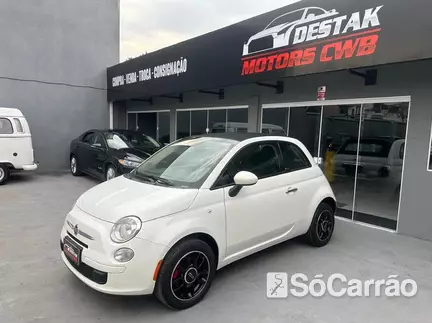 Fiat 500 CABRIO 1.4 8V DUALPLUS na cor Branca em Curitiba / PR - 6204181