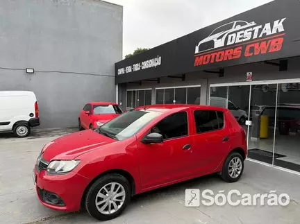 Renault SANDERO AUTHENTIQUE 1.0 12V SCE na cor Vermelha em Curitiba / PR - 6843908