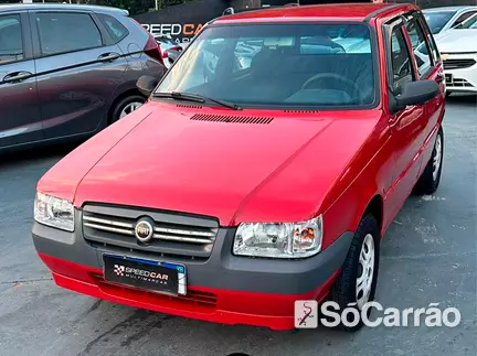 Fiat UNO MILLE FIRE ECONOMY 1.0 8V na cor Vermelha em Joinville / SC - 6748078