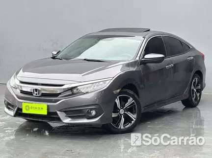 Honda CIVIC G10 TOURING 1.5 TB CVT na cor Cinza em Palhoça / SC - 6595356