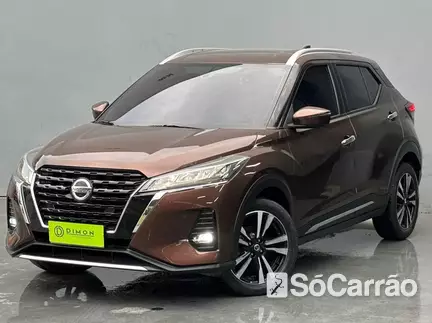 Nissan KICKS EXCLUSIVE 1.6 16V CVT na cor Marrom em Palhoça / SC - 6787908