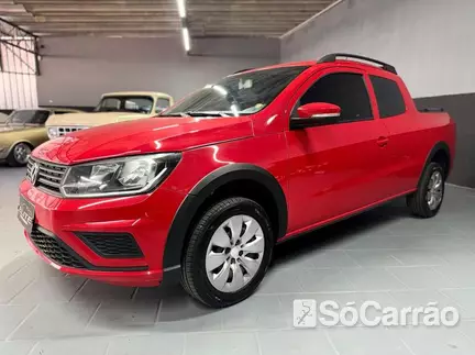 Volkswagen SAVEIRO CD TRENDLINE(CONFORTO COMPLETO) G6 1.6 8V na cor Vermelha em Curitiba / PR - 6831971