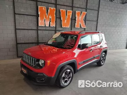 JEEP RENEGADE 1.8 SPORT na cor Vermelha em Ponta Grossa / PR - 6826271