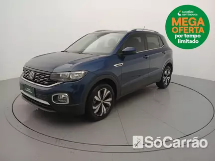 Volkswagen T-CROSS HIGHLINE 250(TECH & BEATS) 1.4 TSI AT6 na cor Azul em Curitiba / PR - 6818288