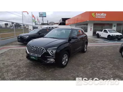 Hyundai CRETA COMFORT 1.0 12V T-GDI AT na cor Preta em Brusque / SC - 6955791