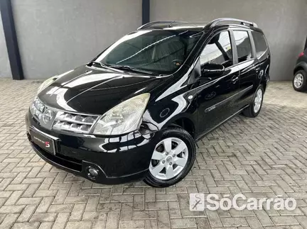 Nissan GRAND LIVINA SL 1.8 16V AT na cor Preta em Curitiba / PR - 6776778