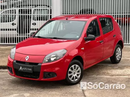 Renault SANDERO AUTHENTIQUE 1.0 12V SCE na cor Vermelha em Curitiba / PR - 6745788
