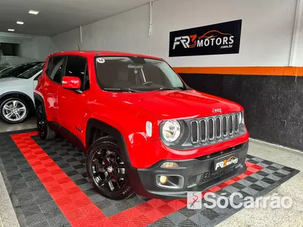 JEEP RENEGADE LONGITUDE 1.8 16V AT6 na cor Vermelha no Gravataí / RS - 6488236