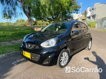 Nissan MARCH S 1.6 16V FLEXSTART na cor Preta no Porto Alegre / RS - 6601068