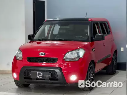 KIA SOUL EX 1.6 16V MT na cor Vermelha em Joinville / SC - 6571505