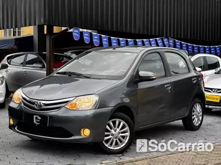 Toyota ETIOS HATCH XLS 1.5 16V na cor Cinza em Joinville / SC - 6964703