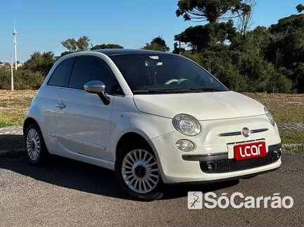 Fiat 500 LOUNGE 1.4 16V na cor Branca em Curitiba / PR - 6859720