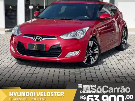 Hyundai VELOSTER (TOP) 1.6 16V AT na cor Vermelha em Joinville / SC - 6704972