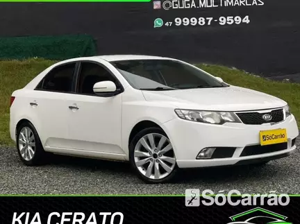 KIA CERATO EX 1.6 16V AT na cor Branca em Joinville / SC - 6809276