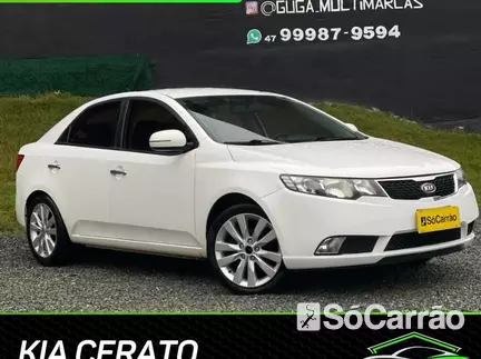 KIA CERATO EX 1.6 16V AT na cor Branca em Joinville / SC - 6809276