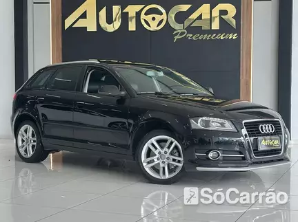 Audi A3 SPORTBACK 2.0 16V TFSI na cor Preta em Jaraguá do Sul / SC - 6731131