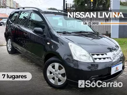 Nissan GRAND LIVINA 1.8 16V na cor Preta em Curitiba / PR - 6754725