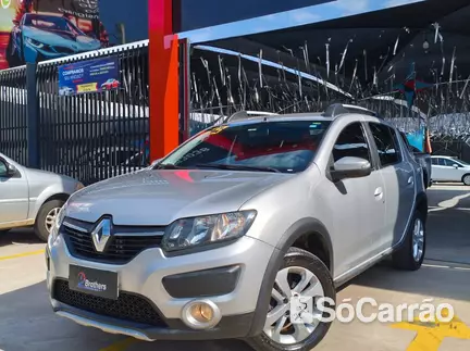 Renault SANDERO STEPWAY 1.6 16V SCE na cor Prata em Campinas / SP - 6771021