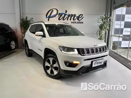 JEEP COMPASS LONGITUDE(PREMIUM) 4X2 2.0 16V AT6 na cor Branca no ESTANCIA VELHA / RS - 6954180