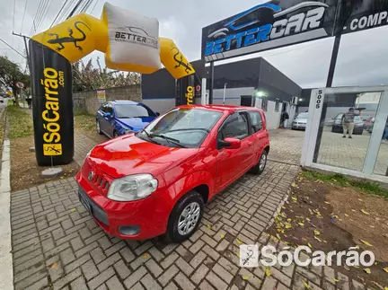 Fiat UNO VIVACE 1.0 8V EVO na cor Vermelha em Curitiba / PR - 6870104