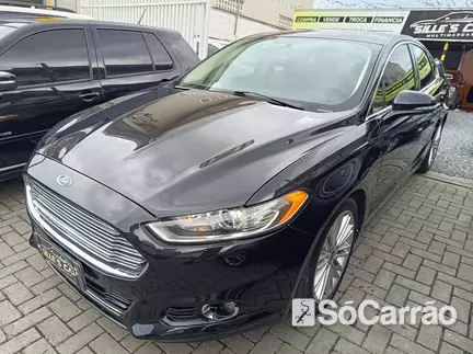 Ford FUSION FUSION TITANIUM FWD 2.0 16V GTDI AT na cor Preta em Joinville / SC - 6713450