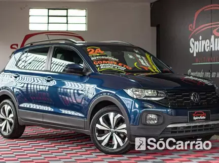 Volkswagen T-CROSS COMFORTLINE 200 1.0 TSI AT na cor Azul em Curitiba / PR - 6758271