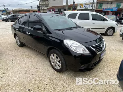 Nissan VERSA SL 1.6 16V FLEXFUEL na cor Preta em Fazenda Rio Grande / PR - 6758485
