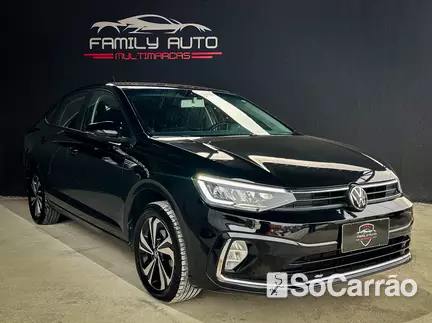 Volkswagen VIRTUS COMFORTLINE 200 1.0 TSI AT na cor Preta em Curitiba / PR - 6898269