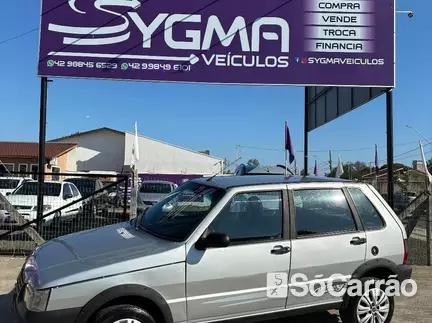 Fiat UNO MILLE WAY ECONOMY 1.0 8V na cor Prata em Sao Mateus do Sul / PR - 6921527