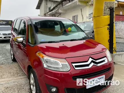 Citroen C3 PICASSO EXCLUSIVE 1.6 16V AT FLEXSTART na cor Vermelha em Joinville / SC - 6783527