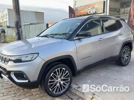 JEEP COMPASS LIMITED (TETO SOLAR ELETRICO) AWD 2.0 TB AT9 na cor Prata no Porto Alegre / RS - 6786305