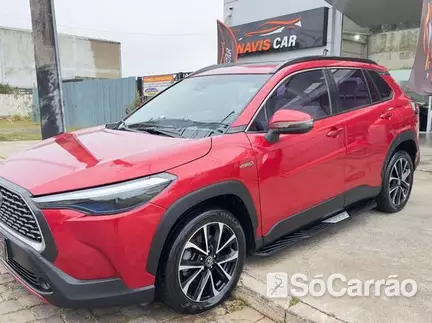 Toyota COROLLA CROSS XRX HYBRID 1.8 VVT-I CVT na cor Vermelha no Porto Alegre / RS - 6957561