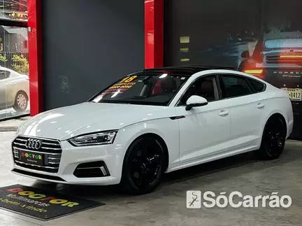 Audi A5 SPORTBACK AMBIENTE 2.0 16V TFSI S TRONIC na cor Branca no São Leopoldo / RS - 6938714