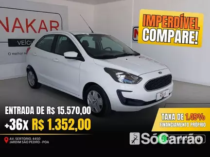 Ford KA 1.0 12V na cor Branca no Porto Alegre / RS - 6787518