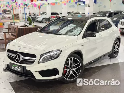 Mercedes GLA 45 AMG 2.0 16V TB 4MATIC na cor Branca em Curitiba / PR - 6920336