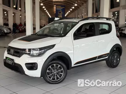 Fiat MOBI MOBI TREKKING(MULTIMIDIA) 1.0 8V na cor Branca em Curitiba / PR - 6921736