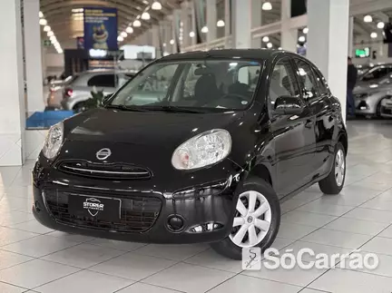 Nissan MARCH S 1.6 16V FLEXSTART na cor Preta em Curitiba / PR - 6976381