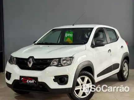 Renault KWID ZEN 1.0 12V SCE na cor Branca no Viamão / RS - 6910468