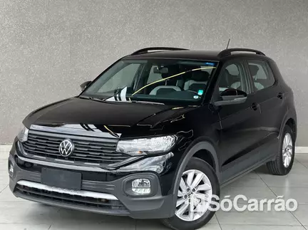 Volkswagen T-CROSS 200 1.0 TSI AT6 na cor Preta em Curitiba / PR - 6915572