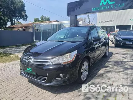 Citroen C4 LOUNGE 100 ANOS 1.6 THP 16V AT6 na cor Preta em Curitiba / PR - 6915073