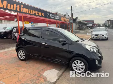 KIA PICANTO EX 1.0 12V AT na cor Preta no Canoas / RS - 6962705