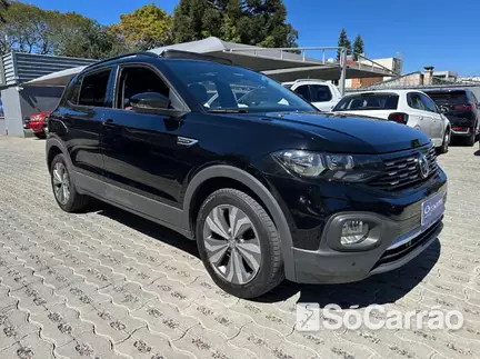Volkswagen T-CROSS 200 1.0 TSI AT6 na cor Preta em Curitiba / PR - 6951034