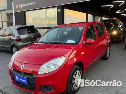 Renault SANDERO EXPRESSION 1.0 16V na cor Vermelha em Campinas / SP - 6959579